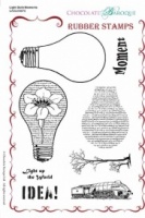 Light Bulb Moment Rubber Stamp sheet - A5